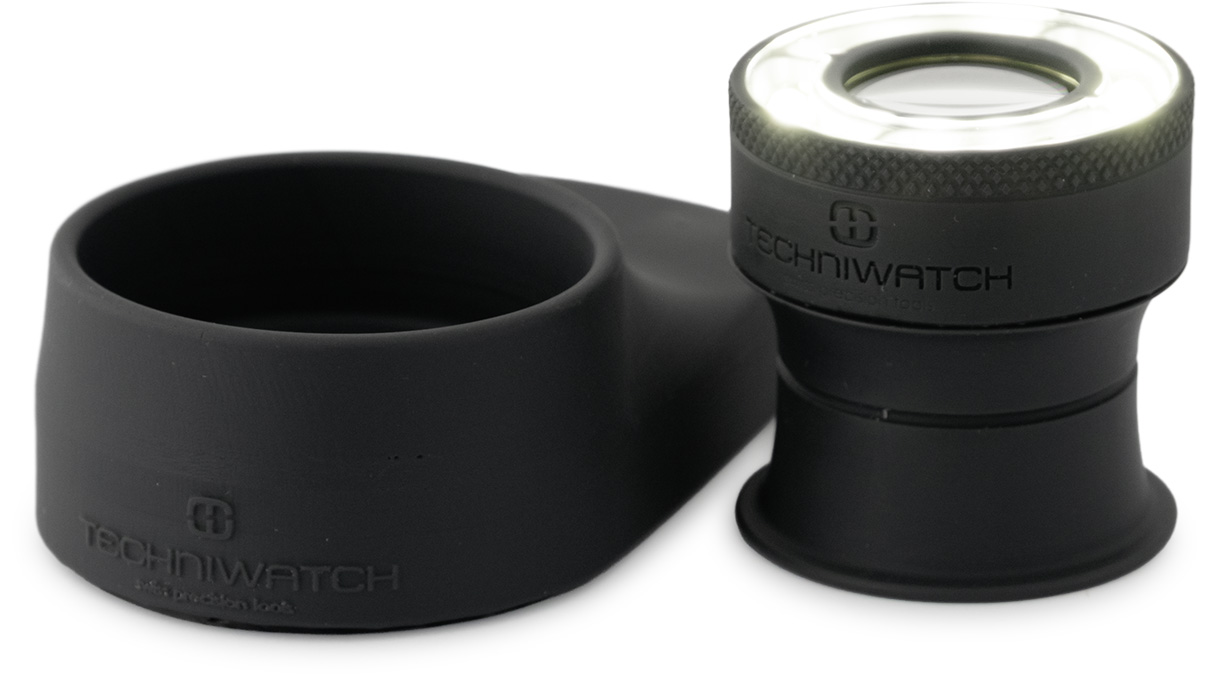 PureVision magnifier, 4x, incl. charging station and charging cable