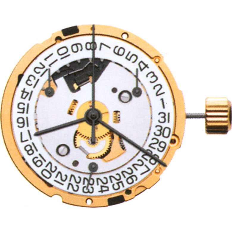 AU-Werk ETA 251.474 H1 10 1/2''' DATE4, HORIZ. SC CHRONO Quarz (394 | SR936SW) - PowerDrive - ZB