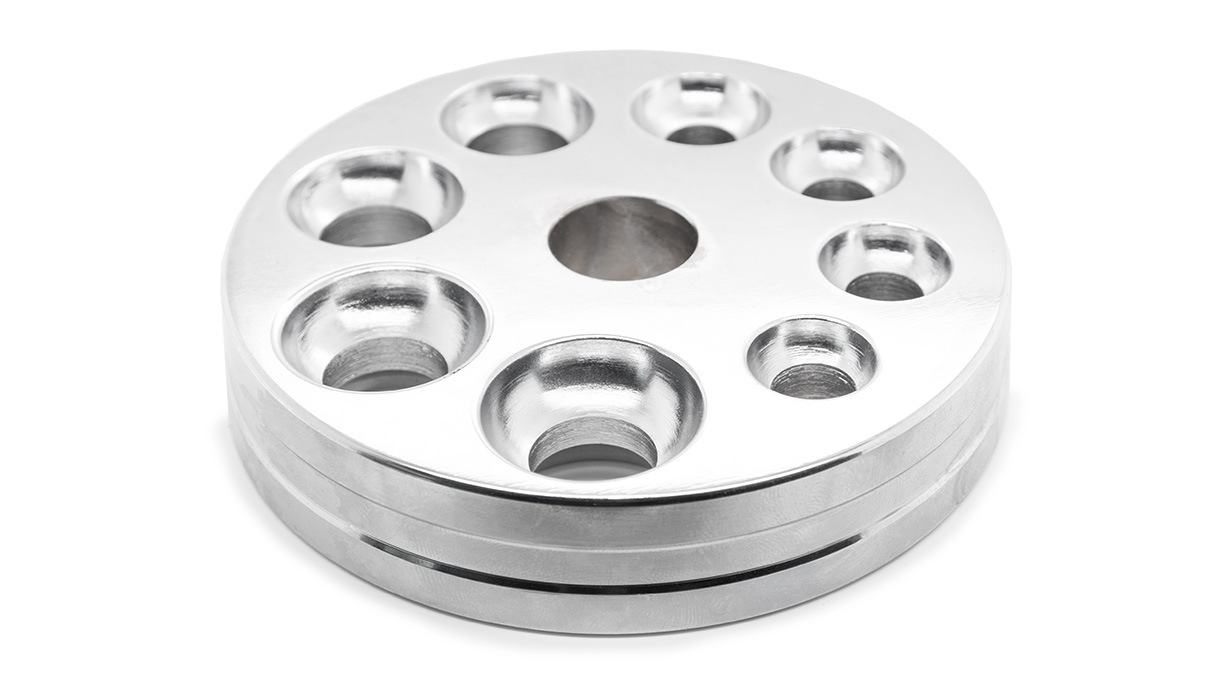 Wendbare Stauchplatte für Ringweitenänderungsmaschine