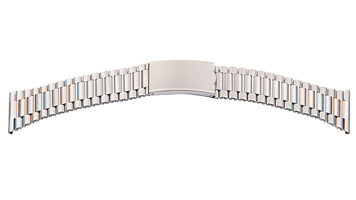 Uhrband Elegance, Edelstahl, Breite 22 mm, Anstoß 24 mm, Länge 175 mm