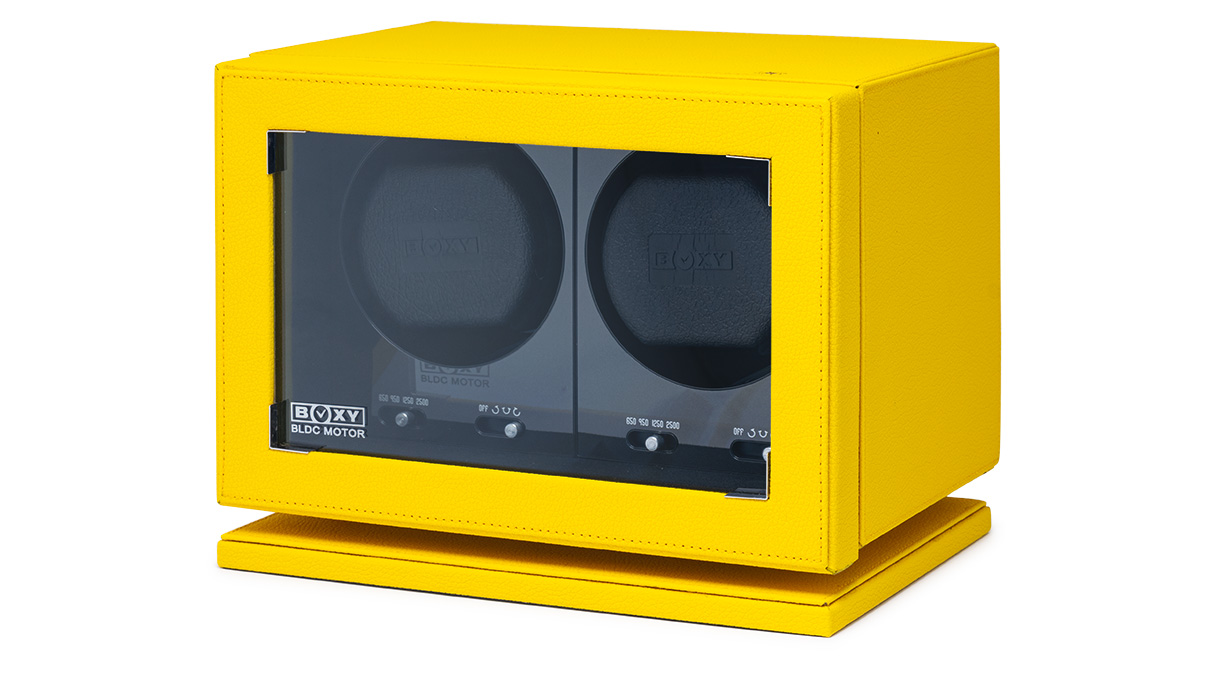 BLDC-B02 Uhrenbeweger für 2 Uhren, gelb, B-Ware