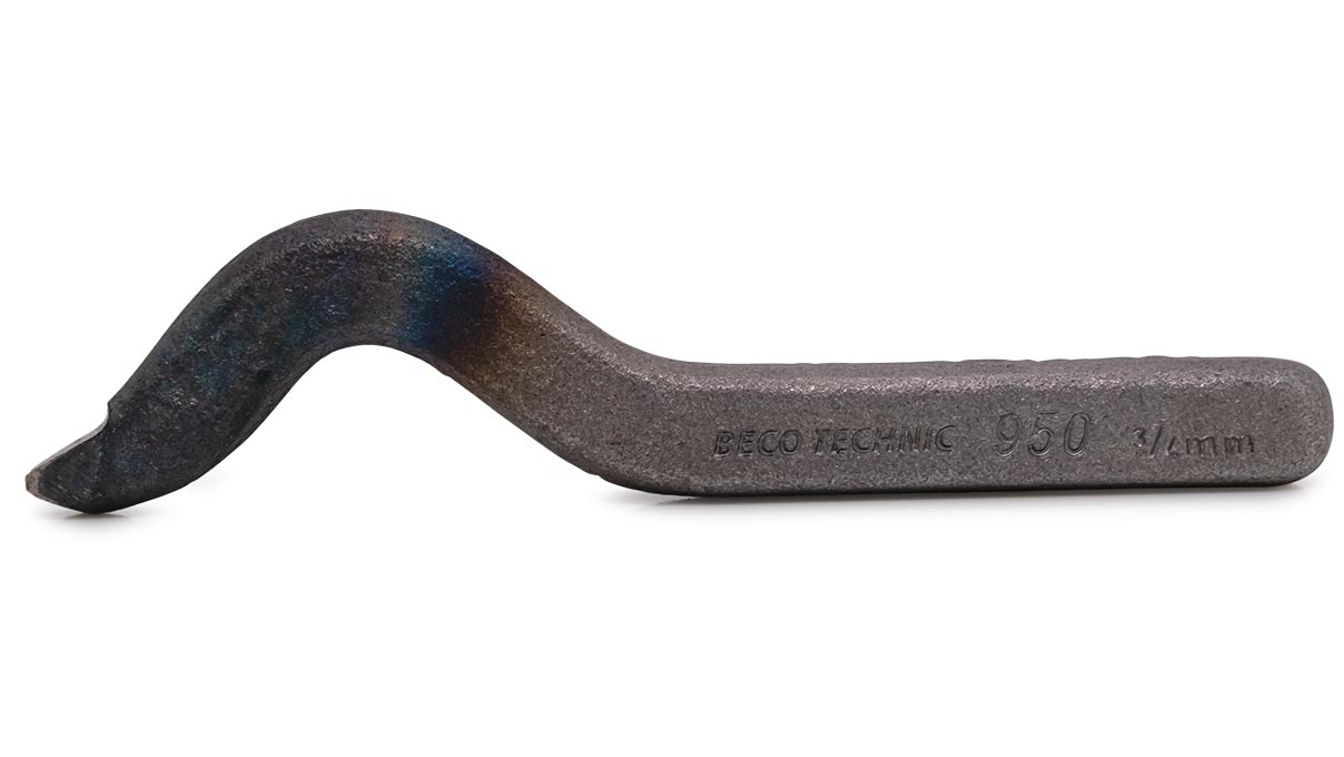Karatstempel 950, gebogen, Schrifthöhe 0,75 mm