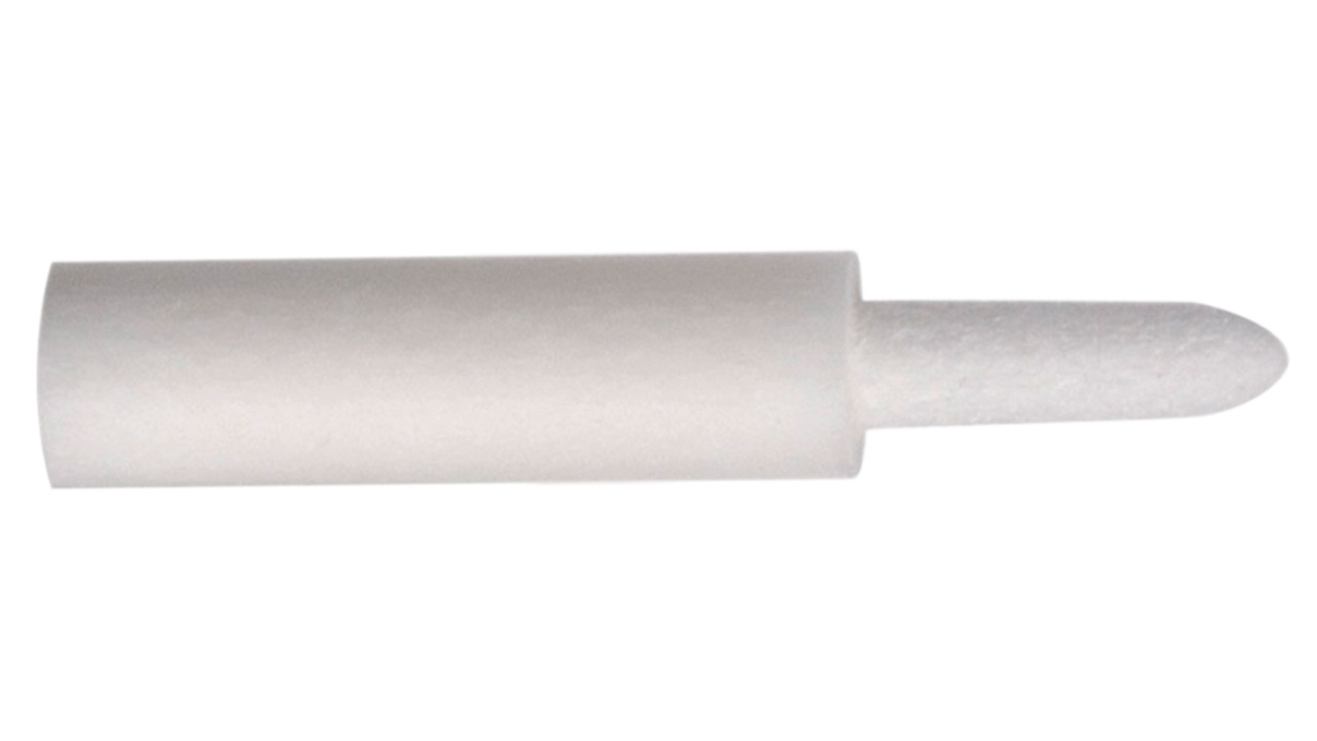 Filze für Stiftgalvanik, weiß, dünne Spitze, Ø 2 mm, 10 Stück