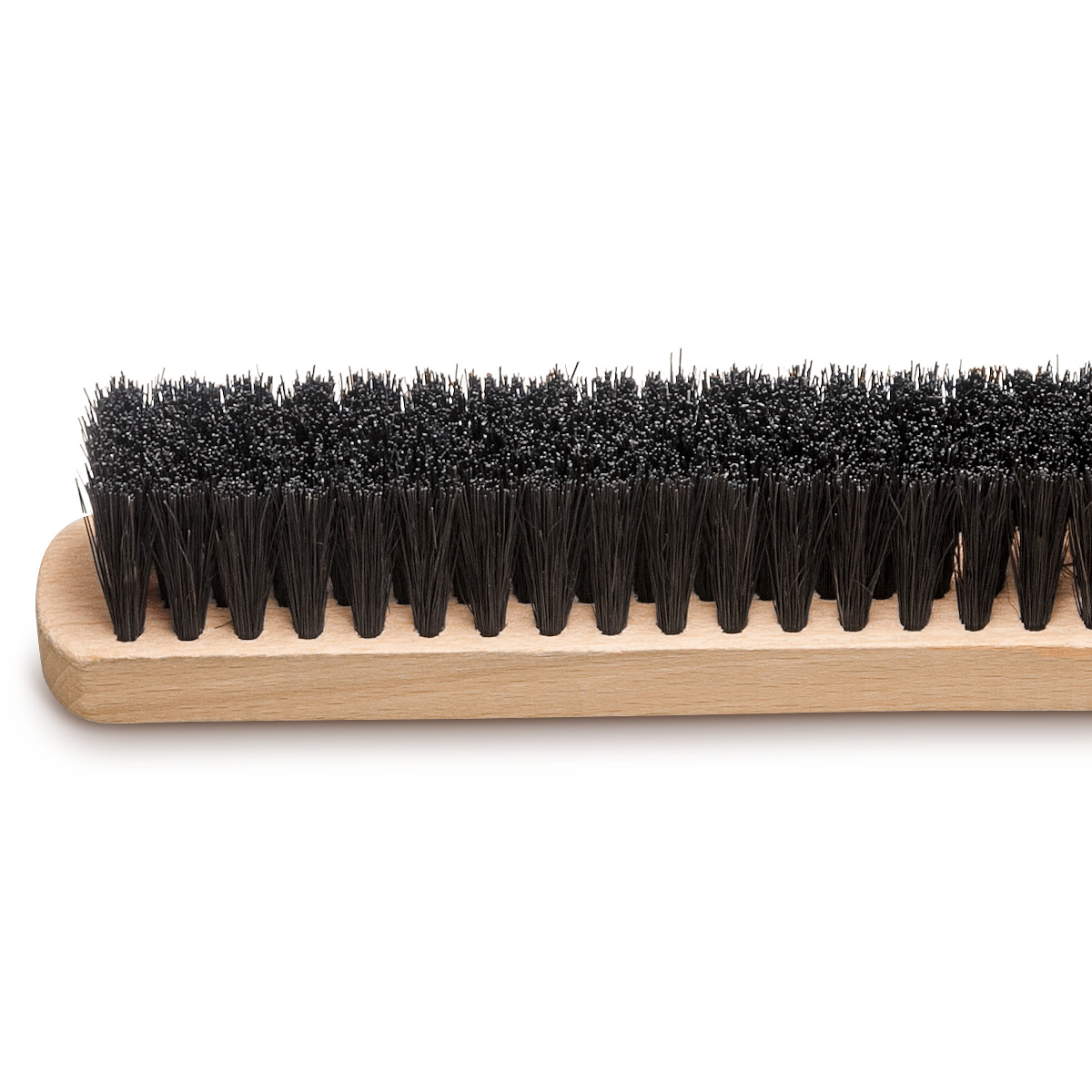 Cepillo lavavajillas, 4 filas, cerdas Chungking negras, mango de madera, longitud 225 mm