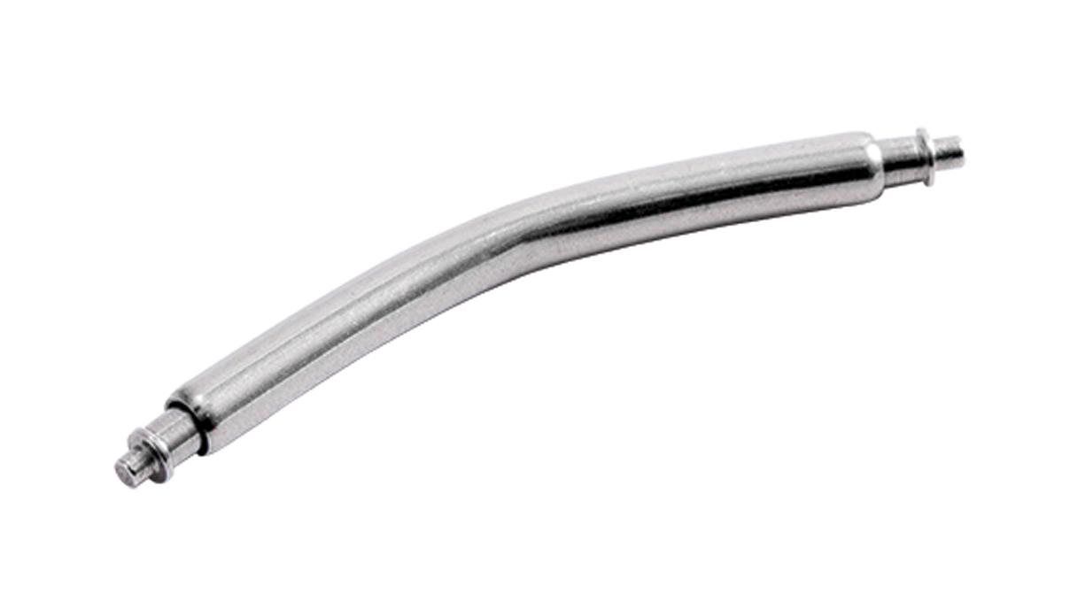 100 Spring bars, curved, length 18 mm, Ø 1.8, without flange
