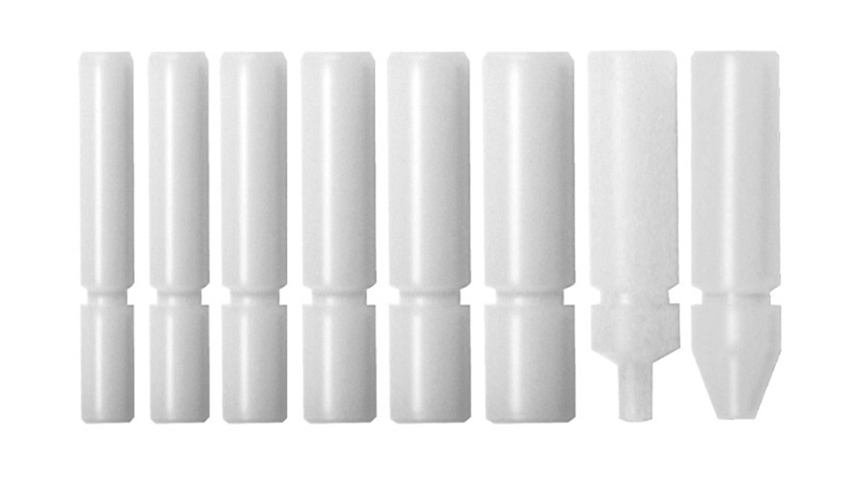 Set of Delrin dies for handsetter N° 201629, 8 pieces