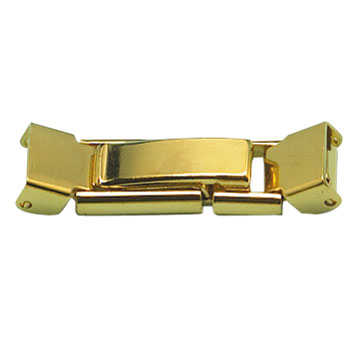 Clasps golden plated with clamp width 7,0 mm