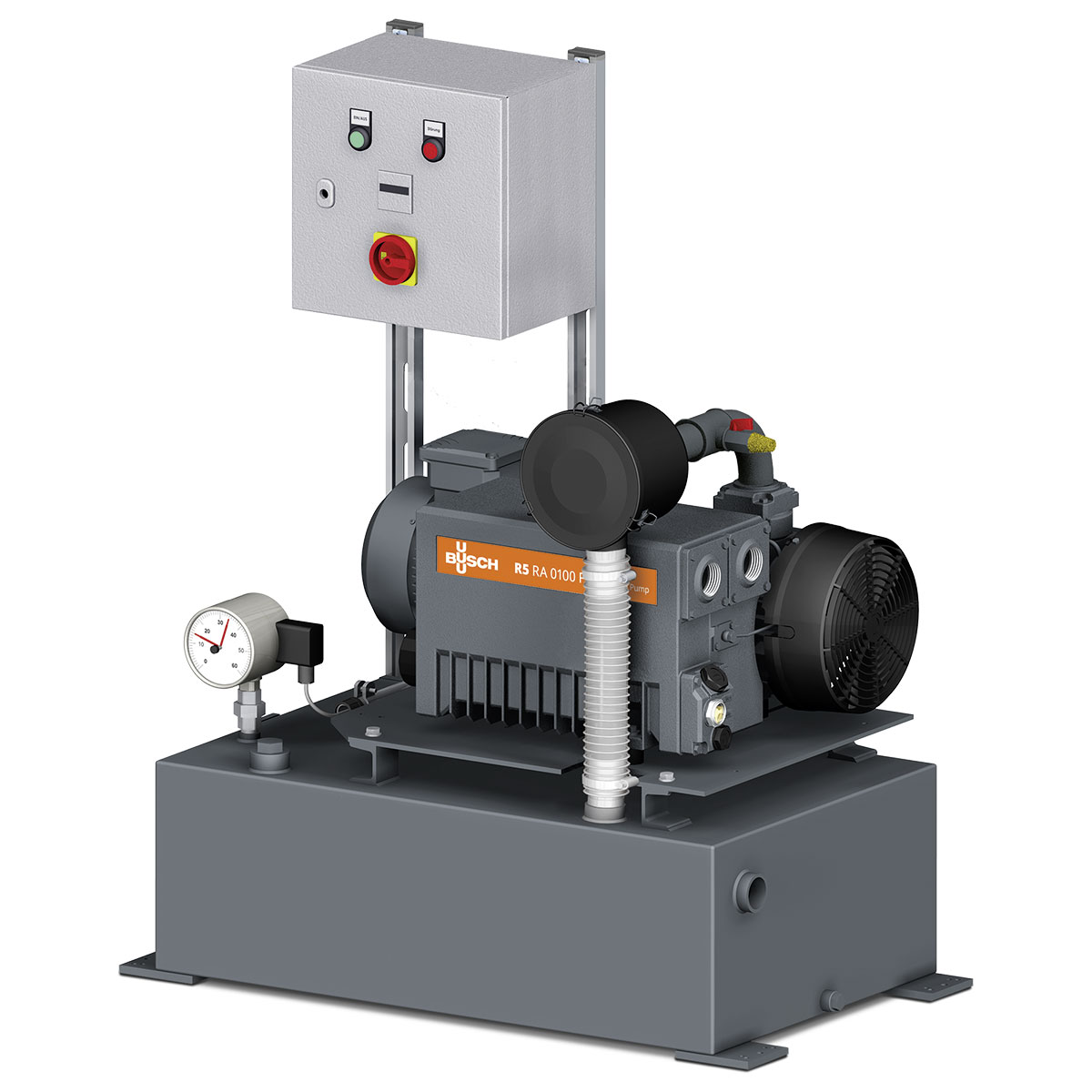 Vakuumsystem Simplex mit Drehschieber-Vakuumpumpe R5 RA 0025 F, 380 - 400 V