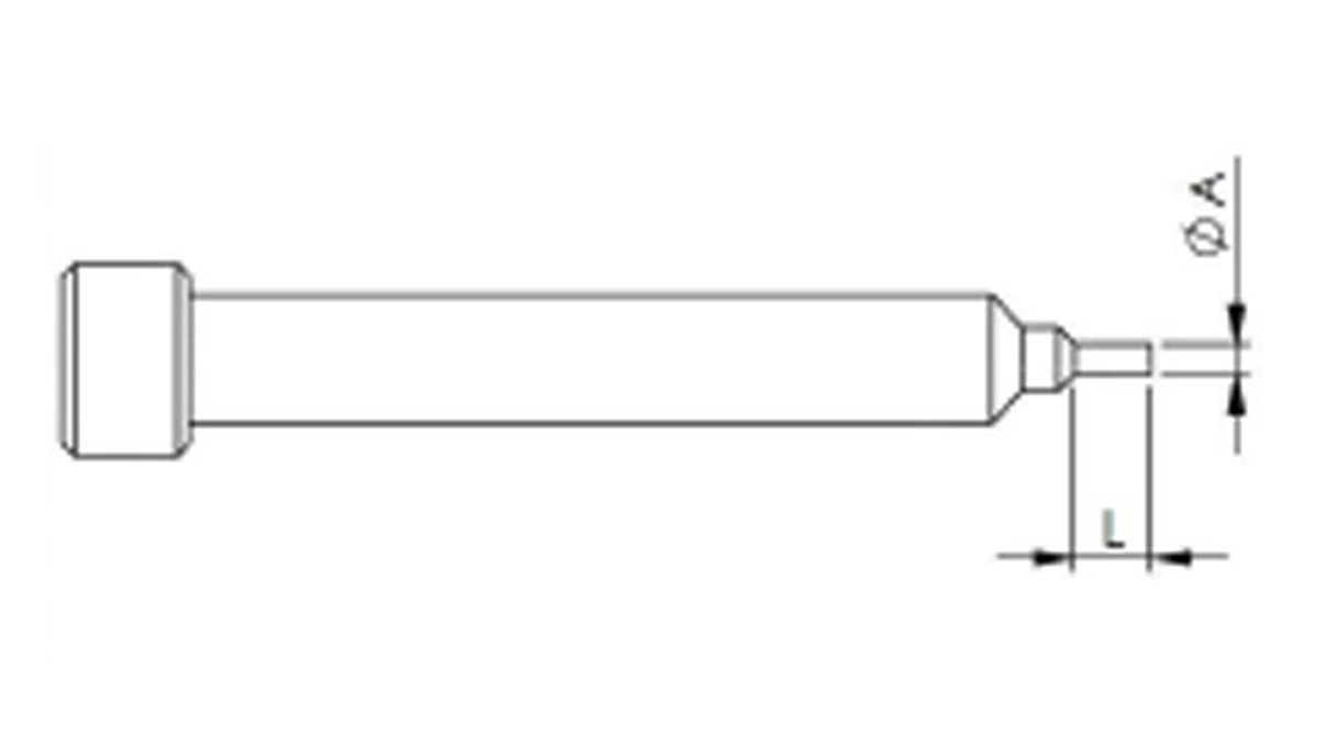 Horia AR AI 04-21 Full tipp, A Ø 0,22 mm, B Ø 1 mm, L 0,8 mm