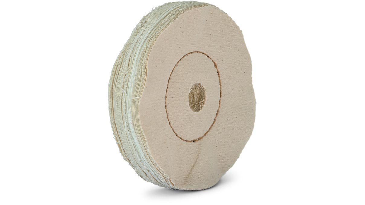 Polierscheibe, Baumwolle, Ø 150 x 20 mm, Bohrung 25 mm