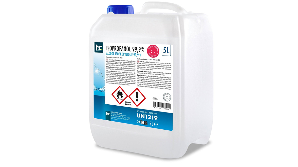 Isopropyl alcohol 99,9 %, 1 liter