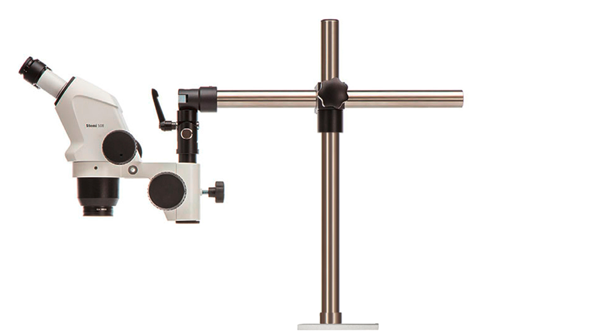 Table stand boom B long (55 cm x 65 cm) with screw-on plate for Zeiss Stemi
microscopes