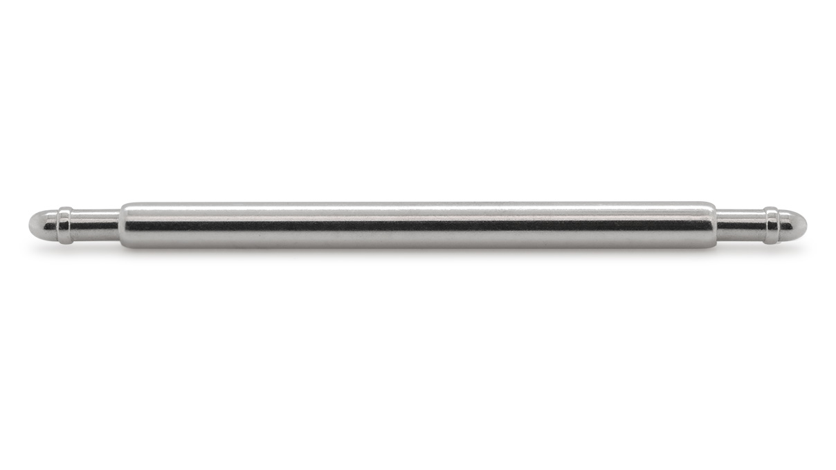 Spring bar for clasps, Ø 1,6 mm, length 20 mm, rounded tips
