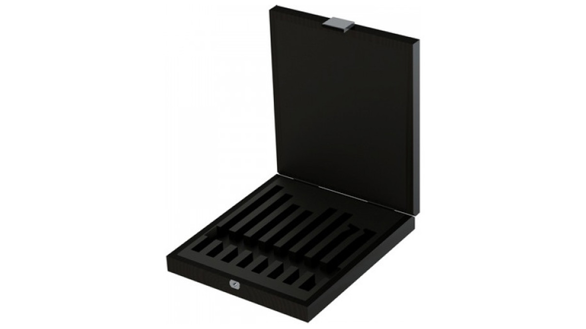 Bergeon 4226 houten etui voor 8 pincetten