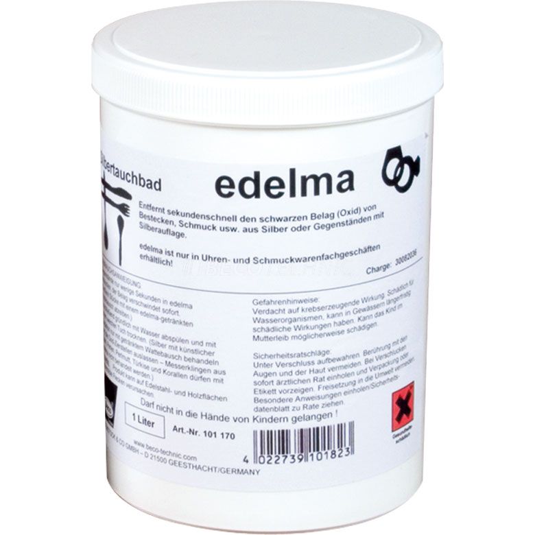 Edelma Silver immersion bath without anti-tarnish protection 1 litre