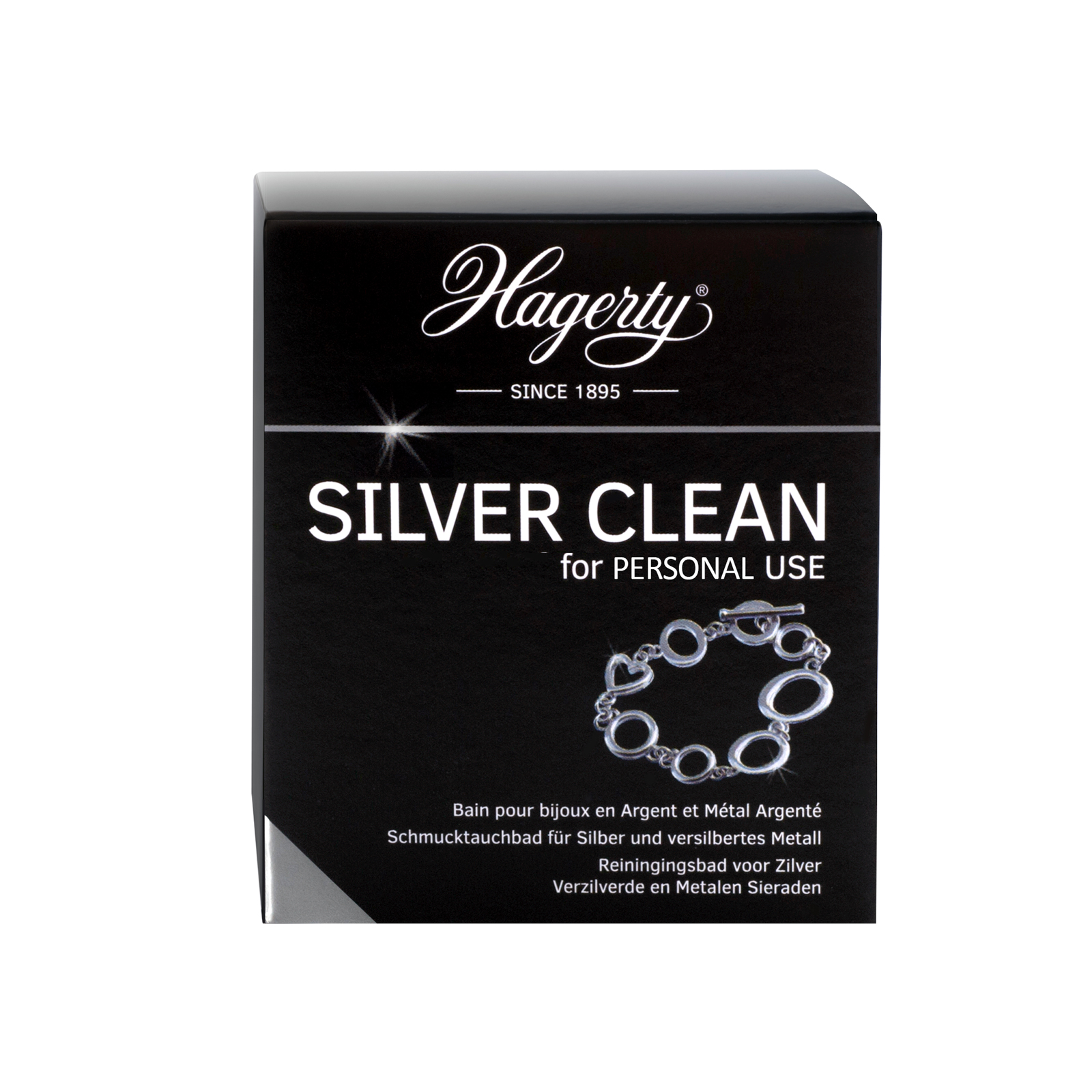 Hagerty Silver Clean for personal use, juwelenverzorgingsproduct voor zilver, 170 ml