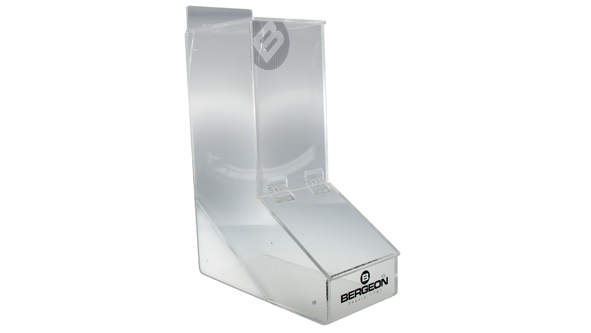 Bergeon 7872 Dispenser for rubber finger cots, UV protection, wall mounting possible