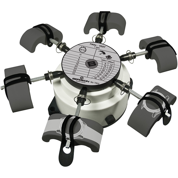 Bergeon 7802-230 horlogeopwinder, voor 6 horloges, 1 tpm, 230 V