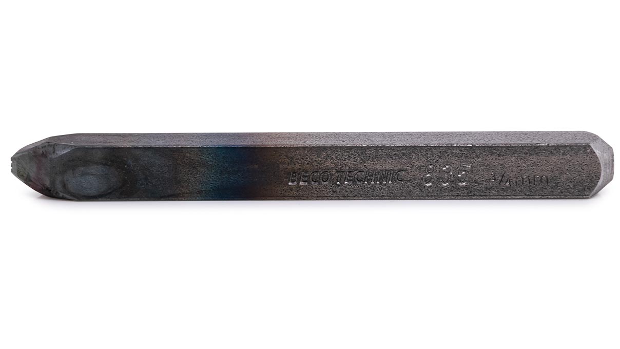 Karatstempel 835, gerade, Schrifthöhe 0,75 mm