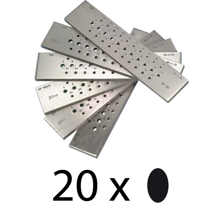 Draw plate oval 20 holes 3-1 mm