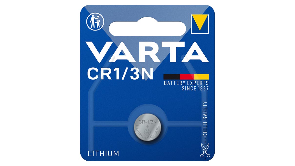 Varta 1er Blister CR1/3N Foto-Batterie 3 Volt Lithium 2L76
