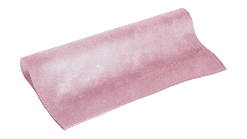 Microfasertuch, elastische Frottierstruktur, rosa