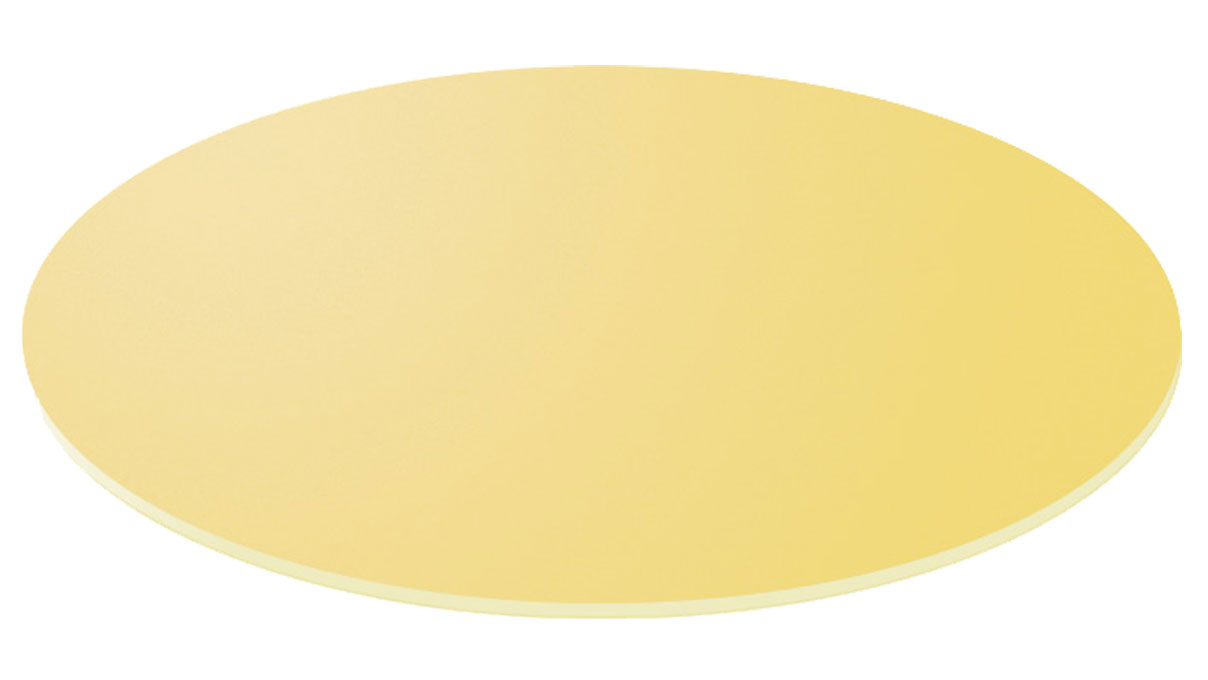 Lapidatiefolie, Ø 240 mm, korrel 12 µm, geel, zelfklevend