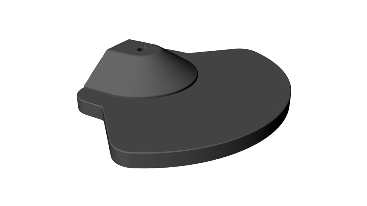 Base OX260, fan-shaped heavy base for high stability, plastic, black, for Veritas lamps