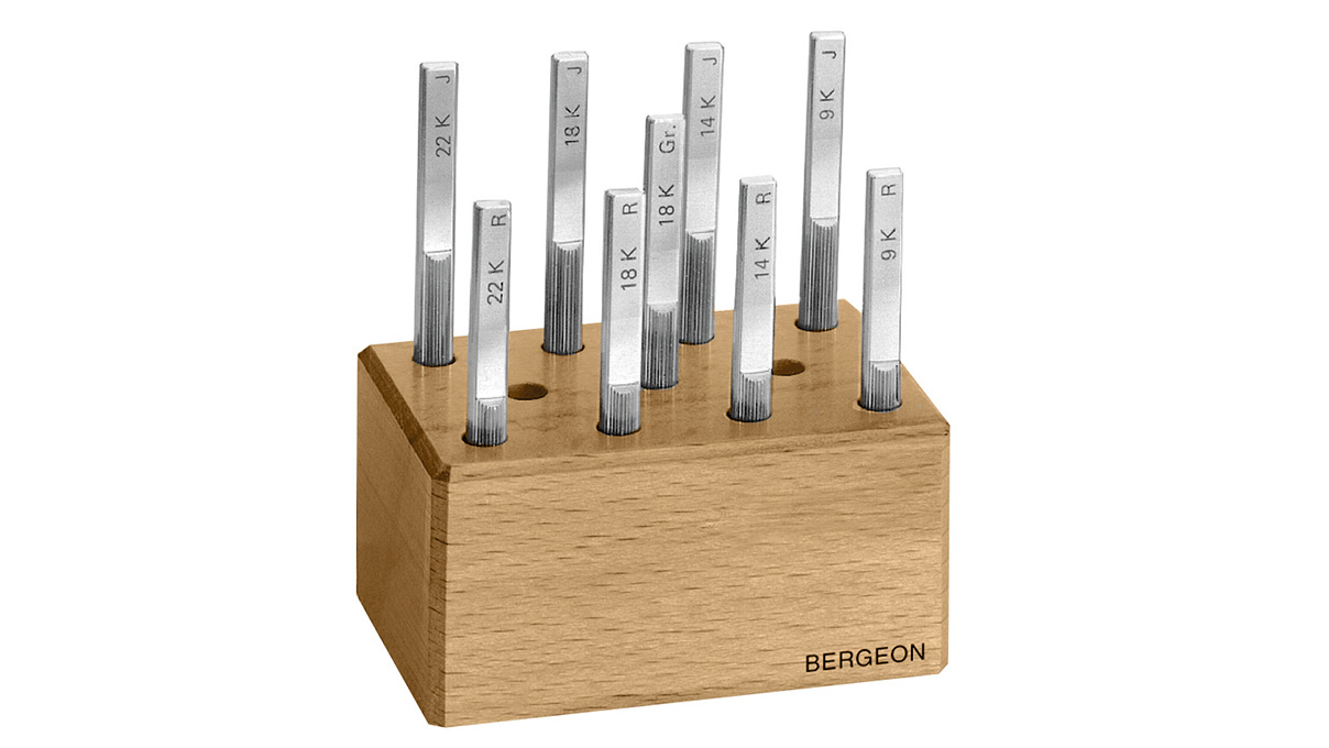 Bergeon 6675-S Wooden stand for gold testing sticks