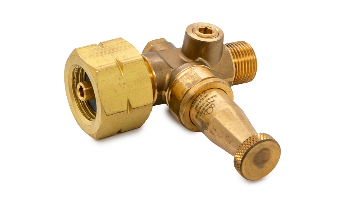 Pressure regulator for propane and butane gas, without pressure gauge