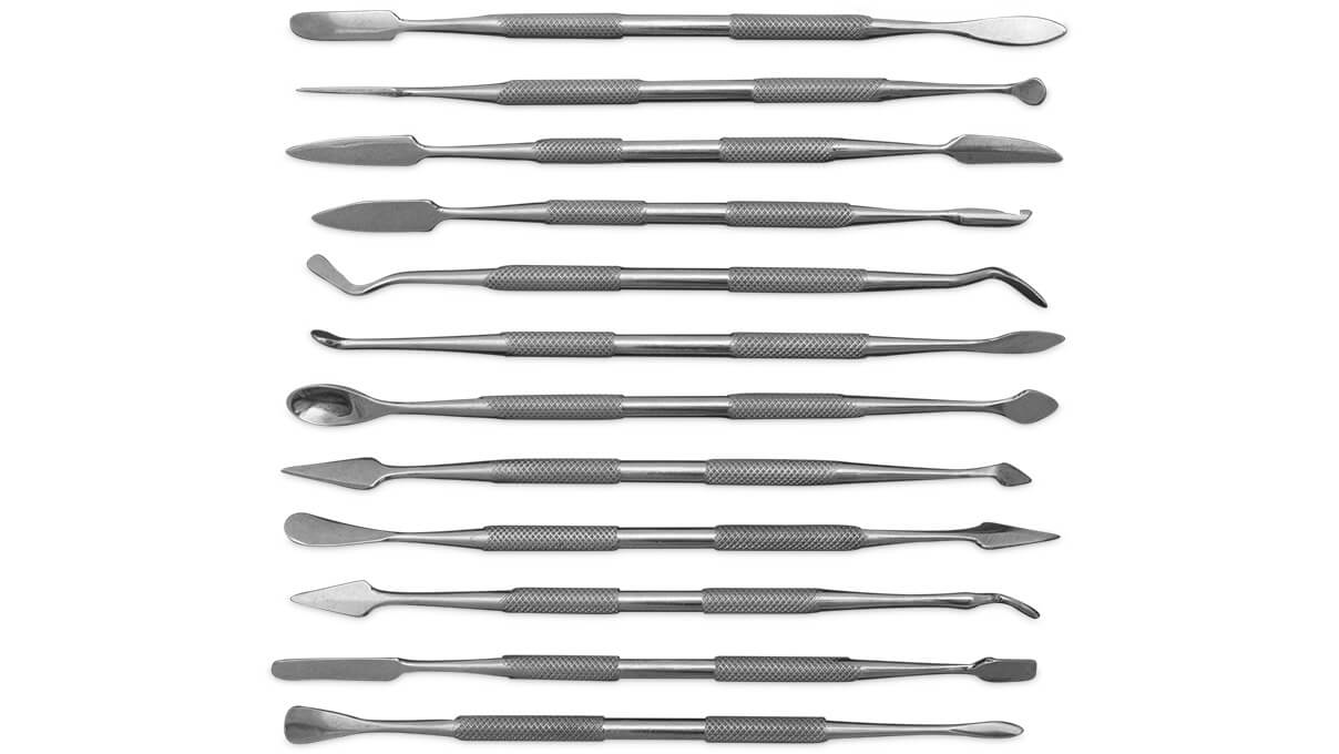 Set of wax carvers, 12 pieces