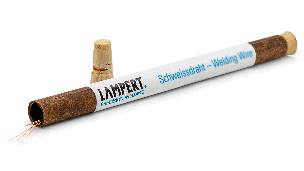 Lampert Schweißdraht Au 750 Red, für 750/- Rotgold, Ø 0,25 x 500 mm