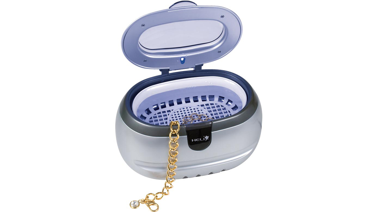 Heli ultransonic cleaner for jewelry cleaning in retail and home environments, 600 ml