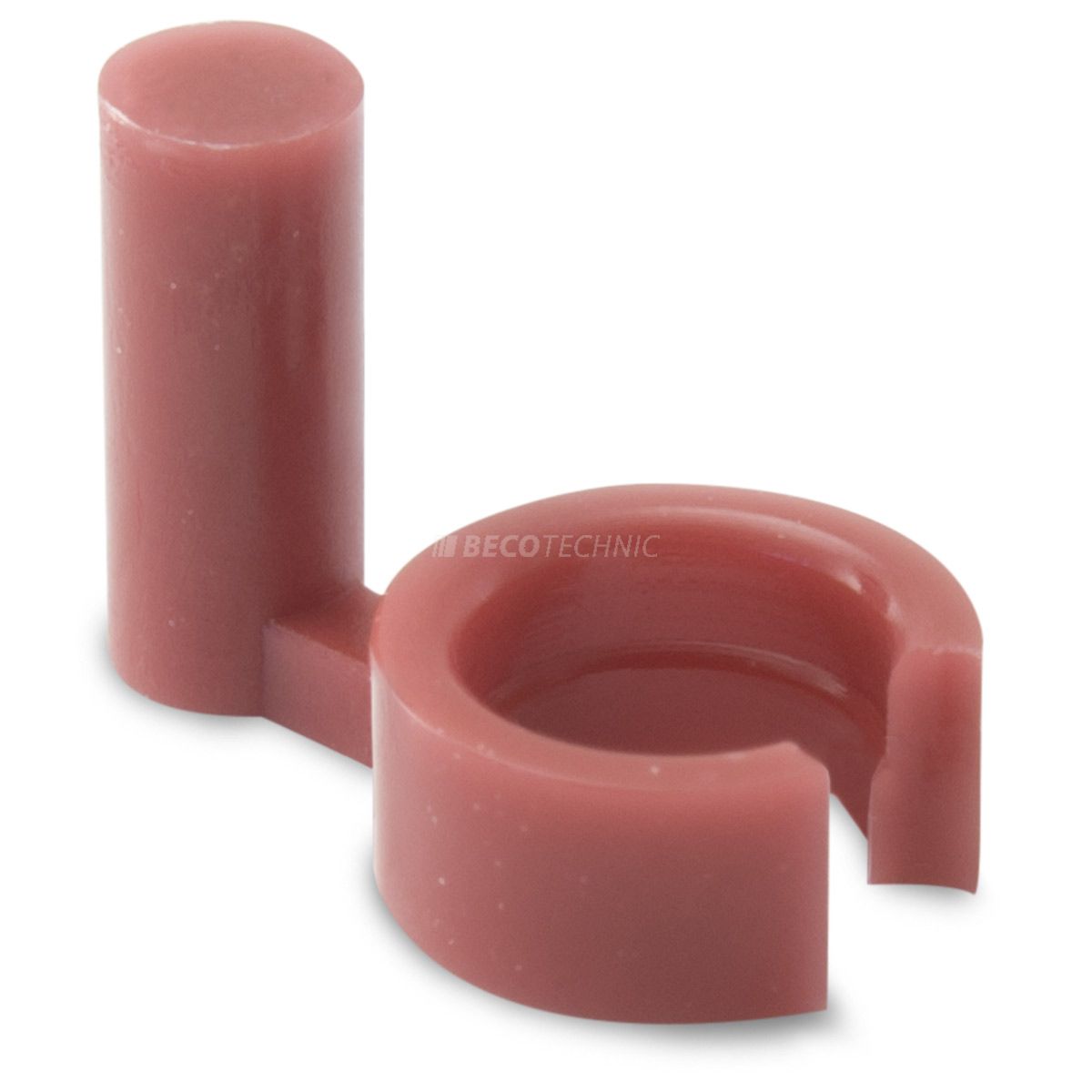 Watch stopper, plastic, red, thickness 2 mm, 1000 pieces