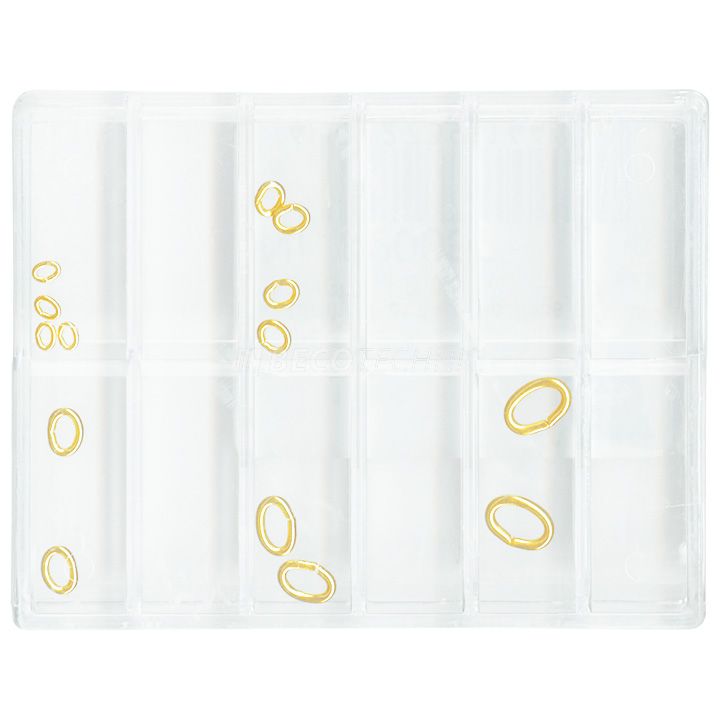 Assortiment met 14 bindringen, Ø 3 - 7 mm, ovaal, 333/- GG