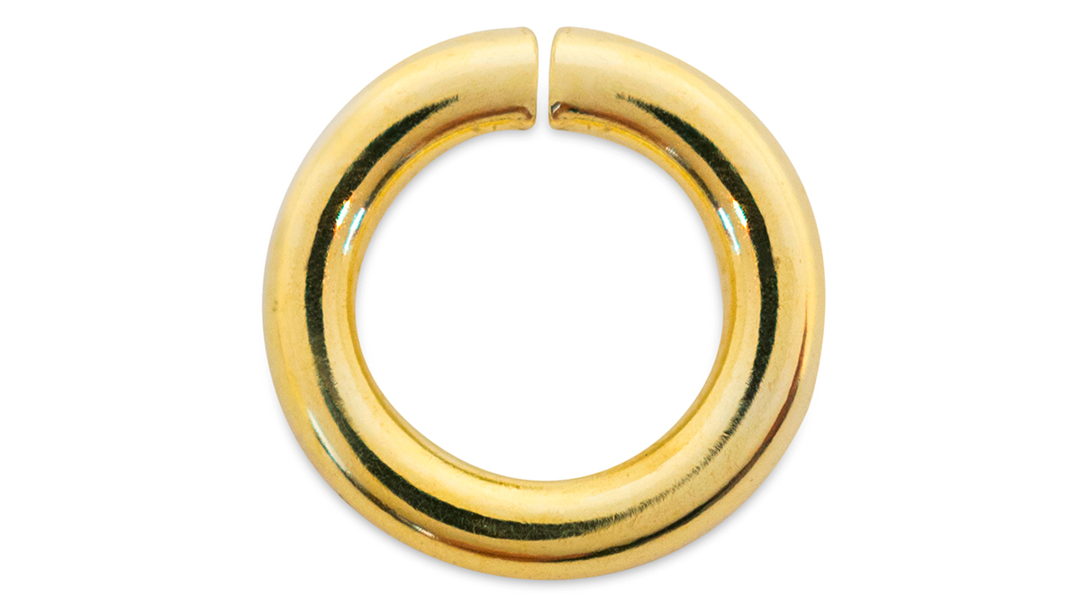 Binderinge, rund, 750/- Gelbgold, Ø 4 mm, Stärke 0,8 mm