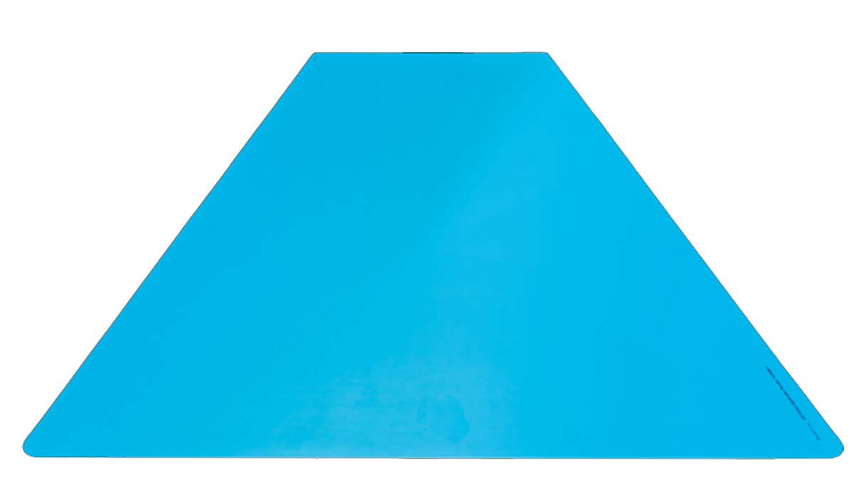 Zelfklevende foliemat blauw, afveegbaar en herbruikbaar
