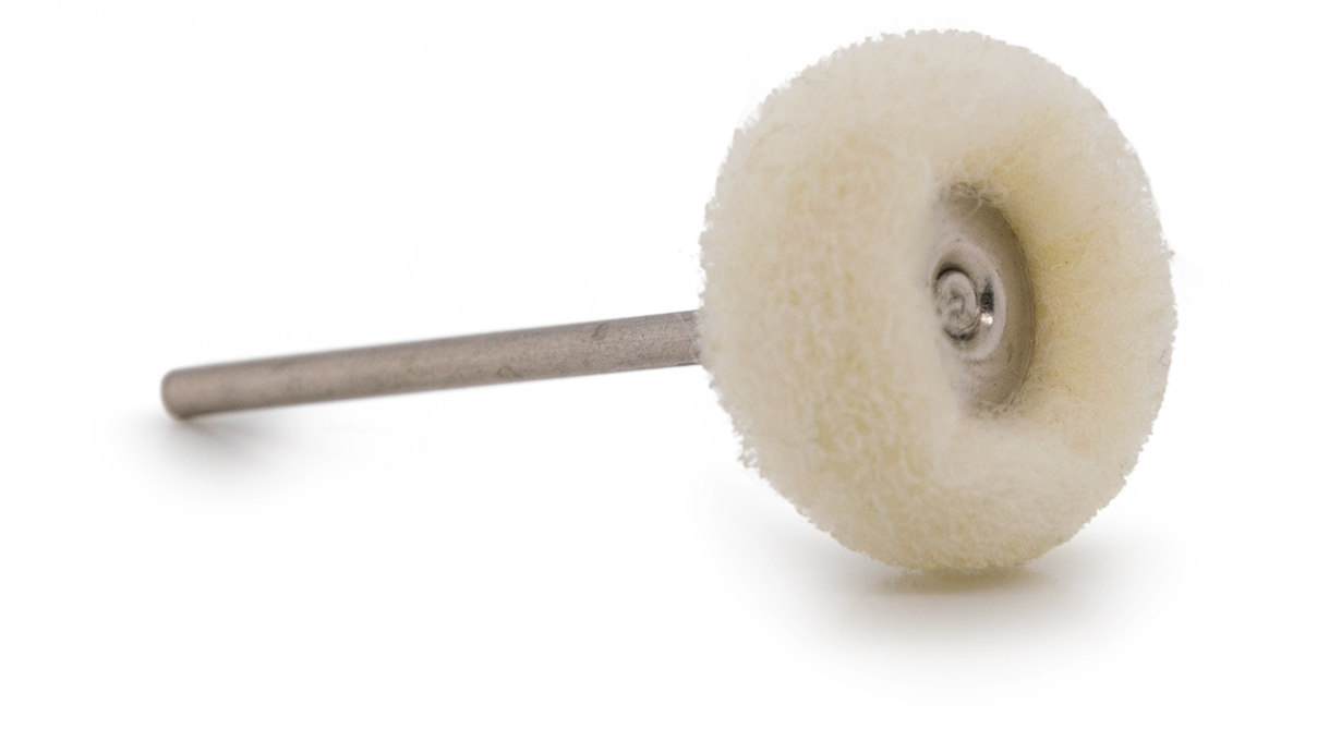 Muela abrasiva, Ø 25 mm, blanco, sin abrasivo, mango HP