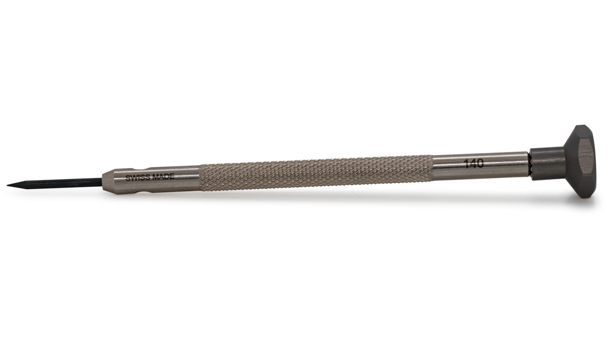 Ergo Screwdriver, Slot (V), 1,4 mm, Anthracite, Stainless steel