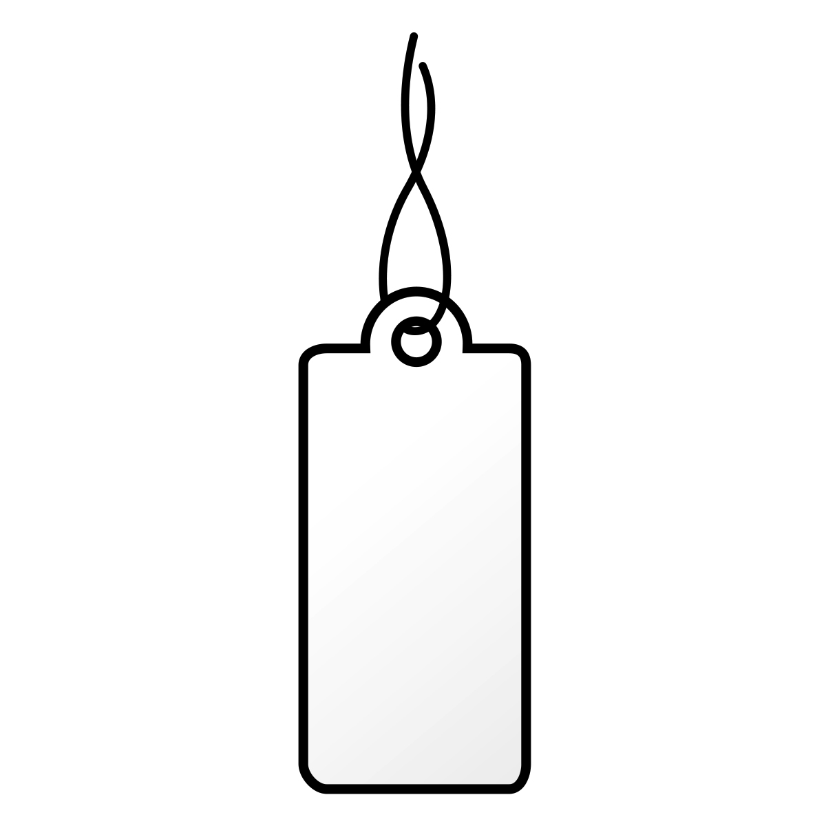 1.000 hang tags carton white approx. 11 x 24 mm