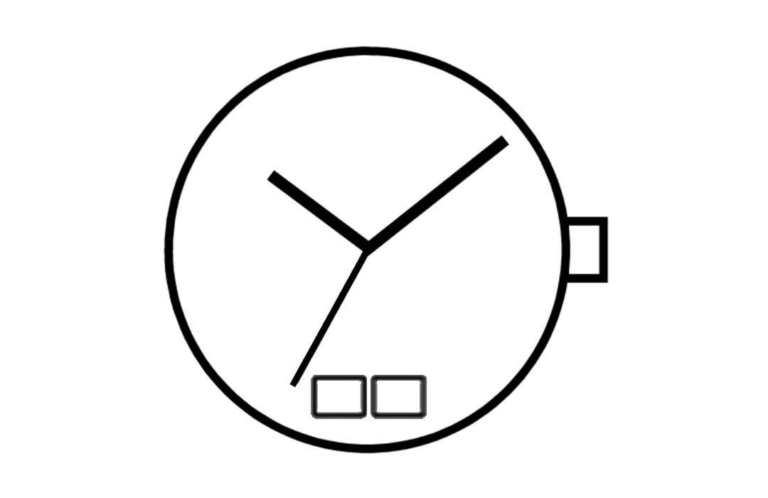 AU-Werk Shiojiri (Seiko SII) VJ76 11 1/2''' DATE6 SC BIG DATE Quarz (364 | SR621SW)