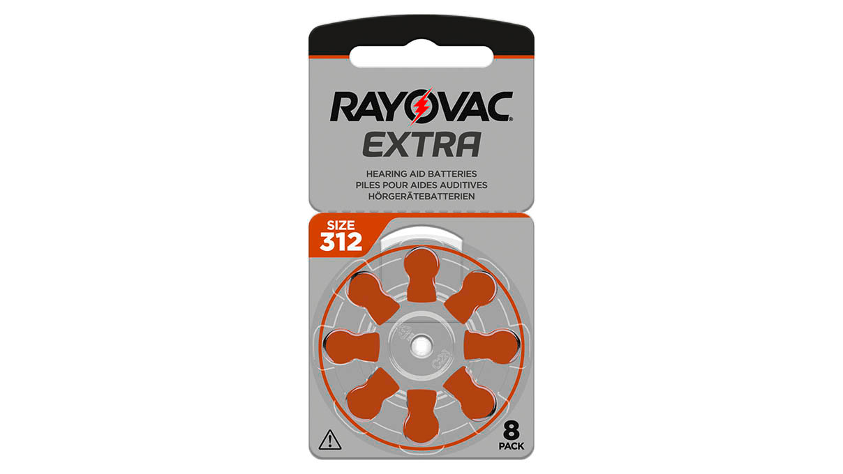 Rayovac Extra, 8 hearing aid batteries No. 312 (Sound Fusion Technology), blister Rayovac Extra, 8 hearing aid batteries No. 312 (Sound Fusion Technology), blister