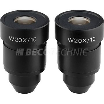 Eschenbach 334083 Weitfeld-Okularpaar für Stereomikroskope, 20x