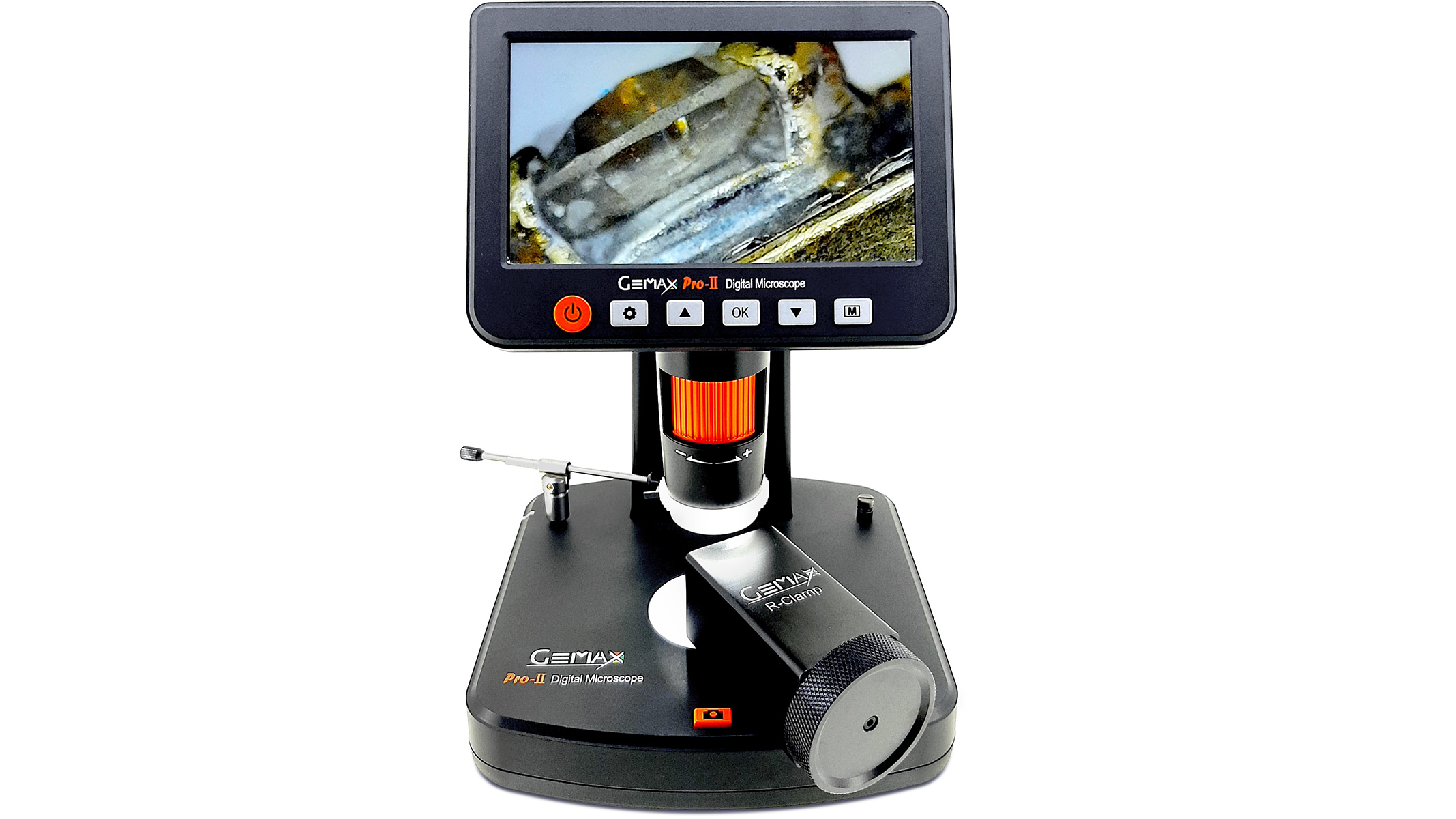 Gemax Pro-II digitale microscoop, met software, SD-kaart, stekker voor de EU en UK, 10x – 300x (1.200 digitaal)