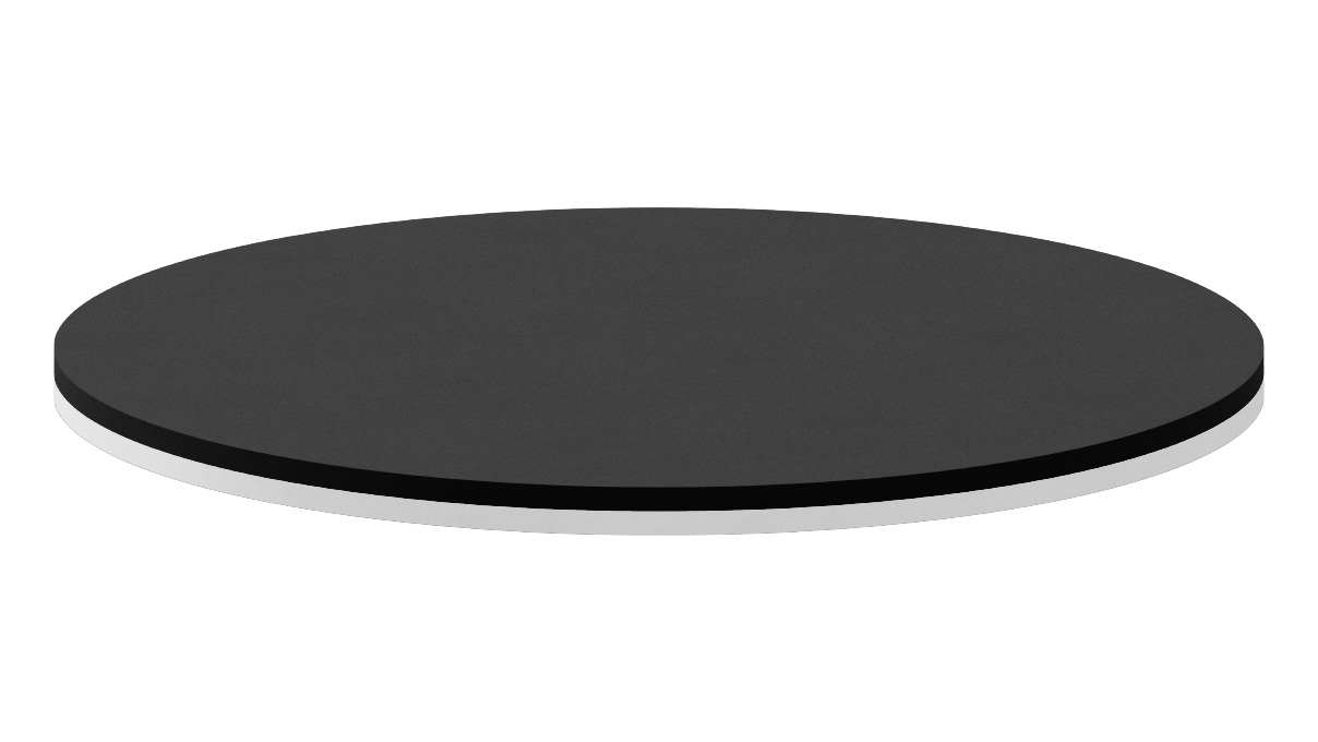 Zeiss-inzetplaat voor statieven, Ø 84 mm, kunststof, zwart en wit