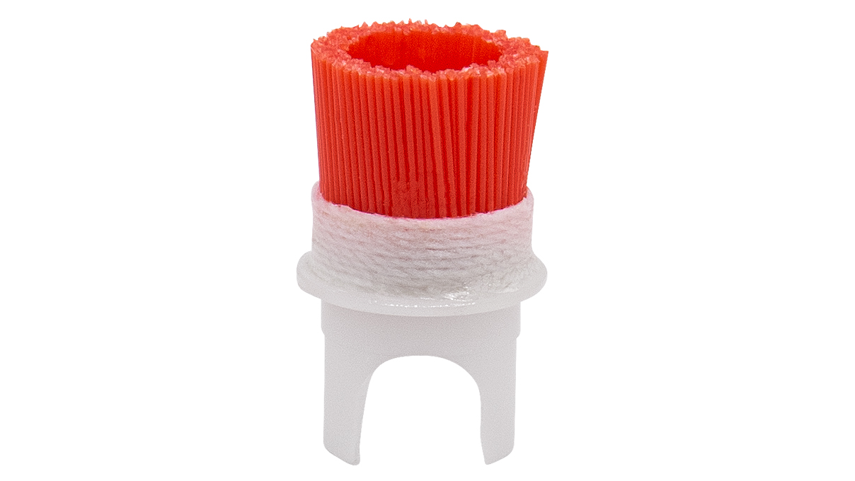 Bürste stark Ø 10 mm, Nylon 0,30 mm, rot, für Aufsatzadapter