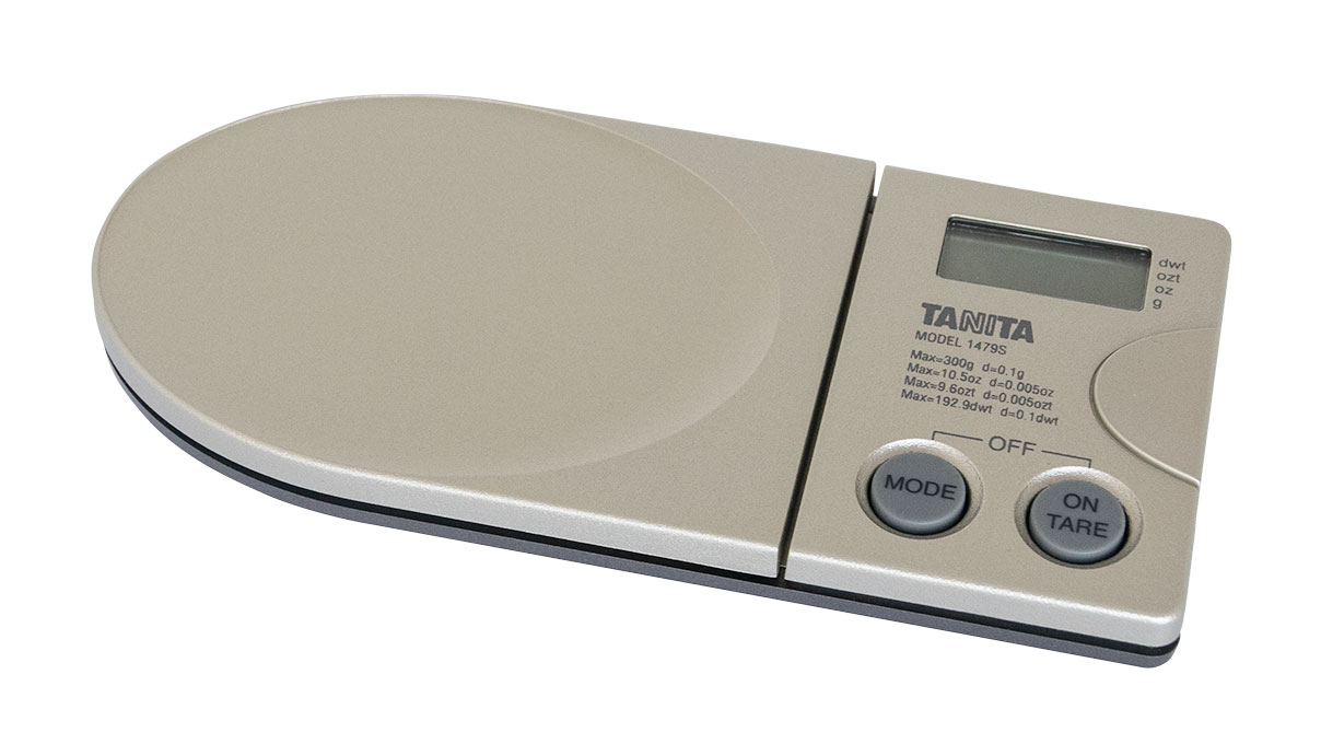 Tanita 1479S/300 pocket scale up to 300 g, gold colours