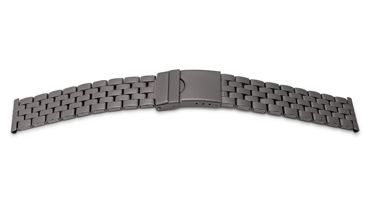 Metal bracelet, titanium, satin finish, lug width 18 - 20 mm