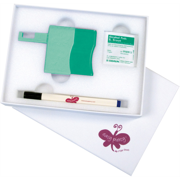 Easy Piercy Comfort ear piercing instrument made of antibacterial material