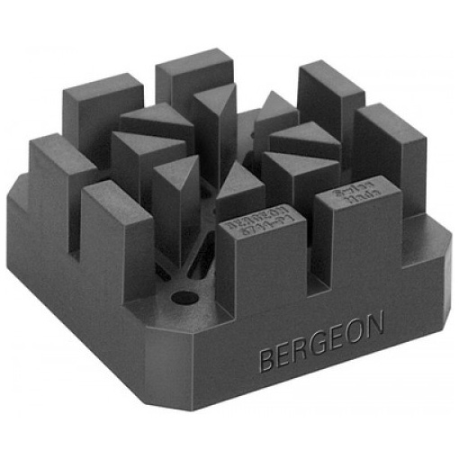 Bergeon 6744-P1 base for thick watch straps, catching gaps for studs from 3.5 - 7.0 mm